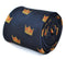 navy tie with crown design